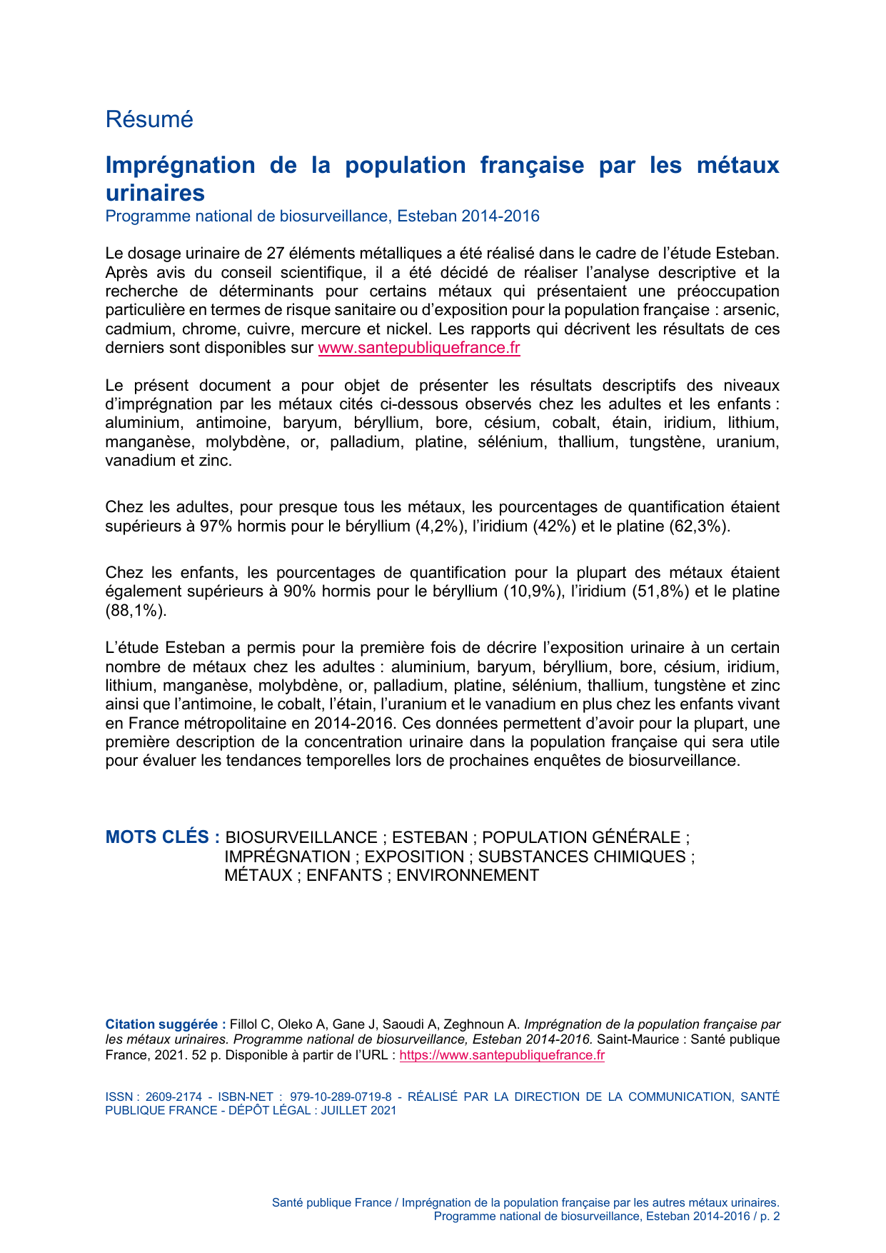 ESTEBAN-MÉTAUX-URINAIRES - Page 2