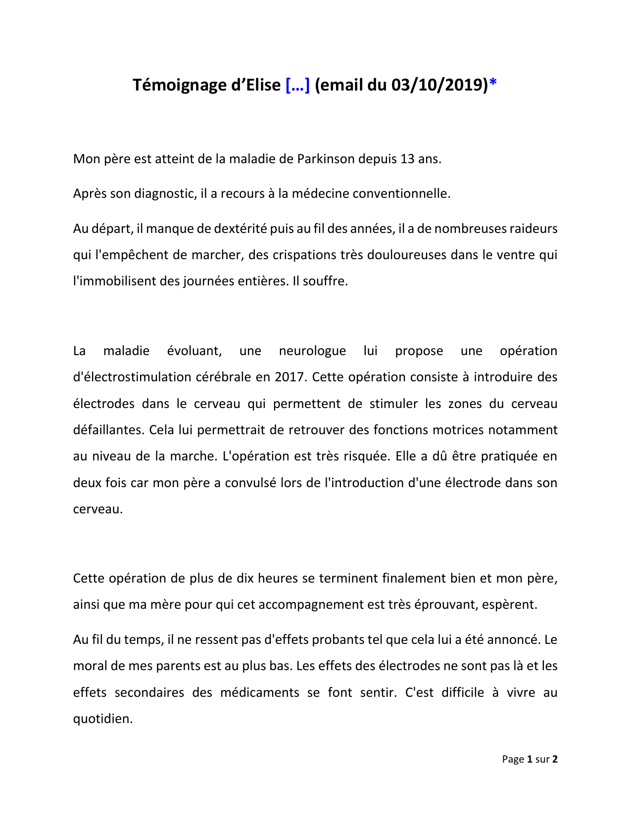 Document Temoignages - Page 263