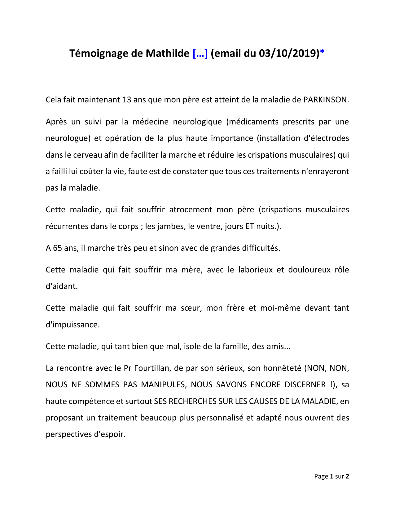 Document Temoignages - Page 265